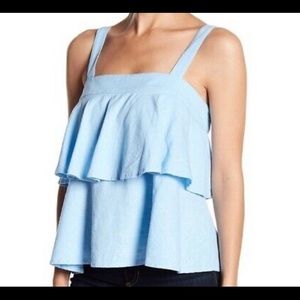 Abound Tiered Linen Blend Tank Top